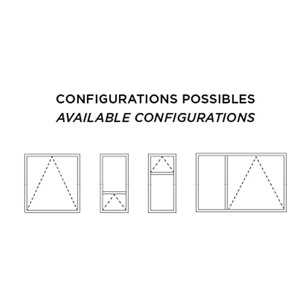 configurations fenêtre à auvent