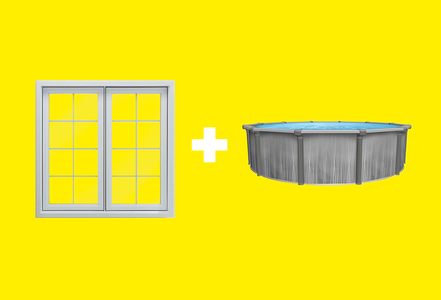 piscine et fenêtre
